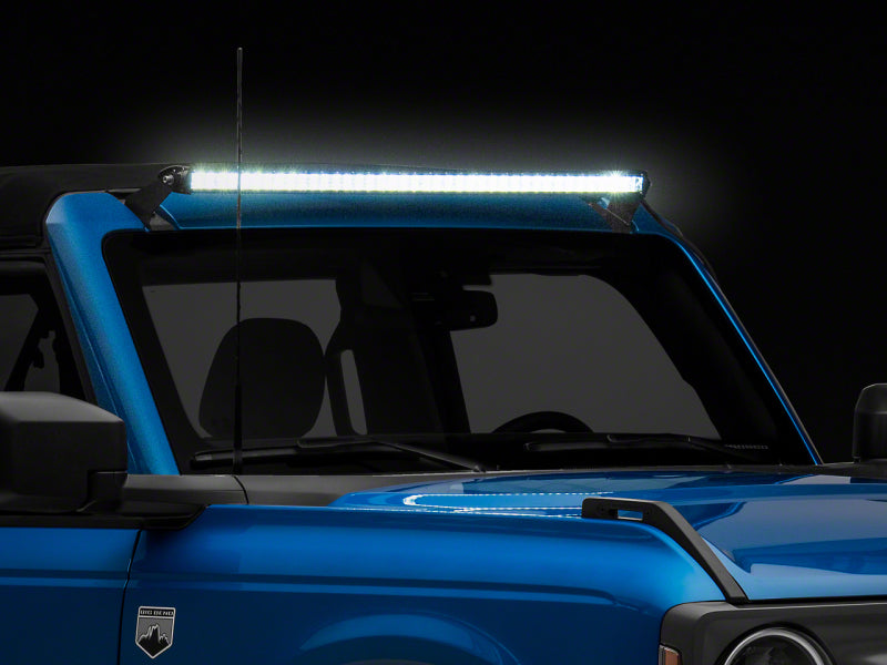 Raxiom Axial Series 40-Inch 240w White/Amber Combo LED Light Bar with Windshield Mounting Brackets For Ford Bronco/Bronco Raptor