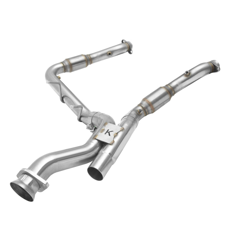 Kooks 17-20 Ford F150 Gen 2 Raptor EcoBoost 3.5L V6 3in Stainless Green Catted Turbo Down Pipes