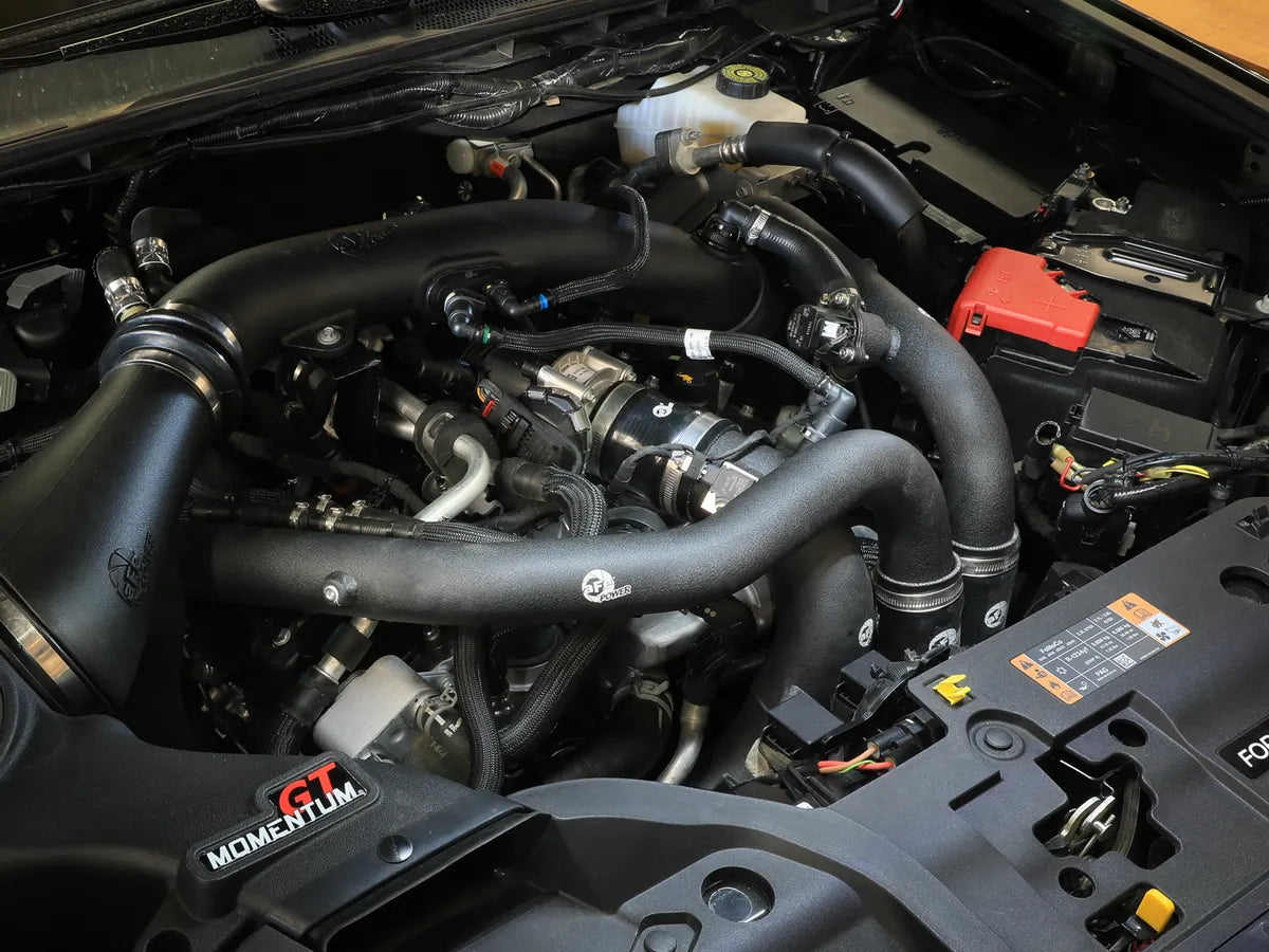 aFe 22-25 Ford Bronco Raptor/Ranger Raptor V6-3.0L BladeRunner Aluminum Hot and Cold Charge Pipe Kit - Black