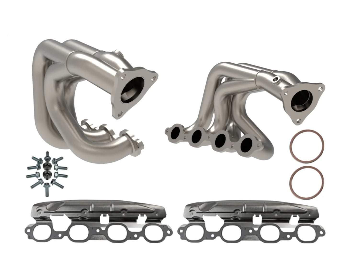 aFe Twisted 304SS Header 2020+ Chevy Corvette (C8) 6.2L V8 or E-Ray - Titanium Ceramic Coated