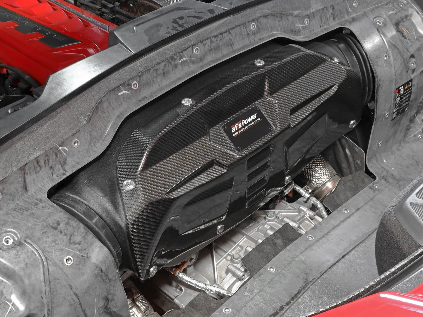 aFe Black Series Carbon Fiber Pro 5R/ Pro Dry S Air Intake System 20+ Chevrolet Corvette C8/E-Ray V8 6.2L