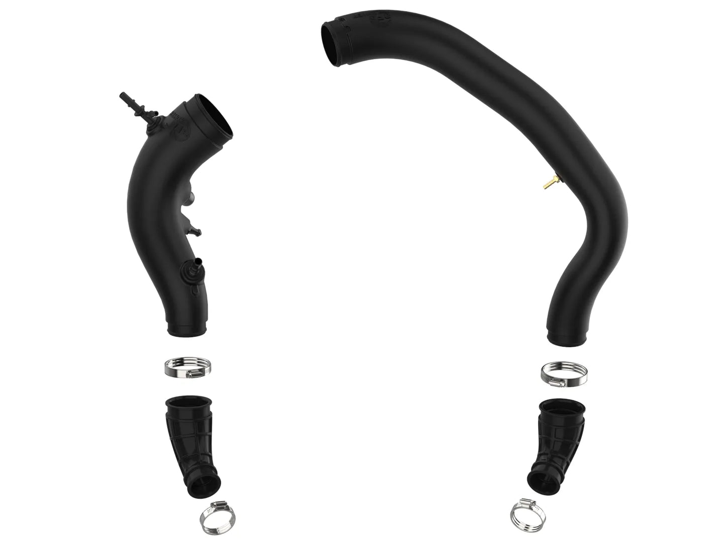 aFe 15-16 Gen 1 Ford F150 V6 3.5L Turbo Inlet Pipes - Black