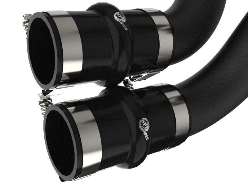 aFe 21-25 Ford F-150/Raptor Gen 3 V6-3.5L (tt) BladeRunner 2.5in Aluminum Hot Charge Pipe Black