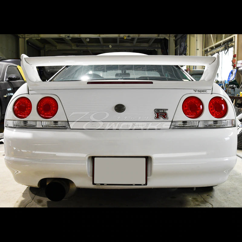 R33 Skyline GTS GT-R 2D Coupe Skylight/LED Tail Lights V2 Red Clear