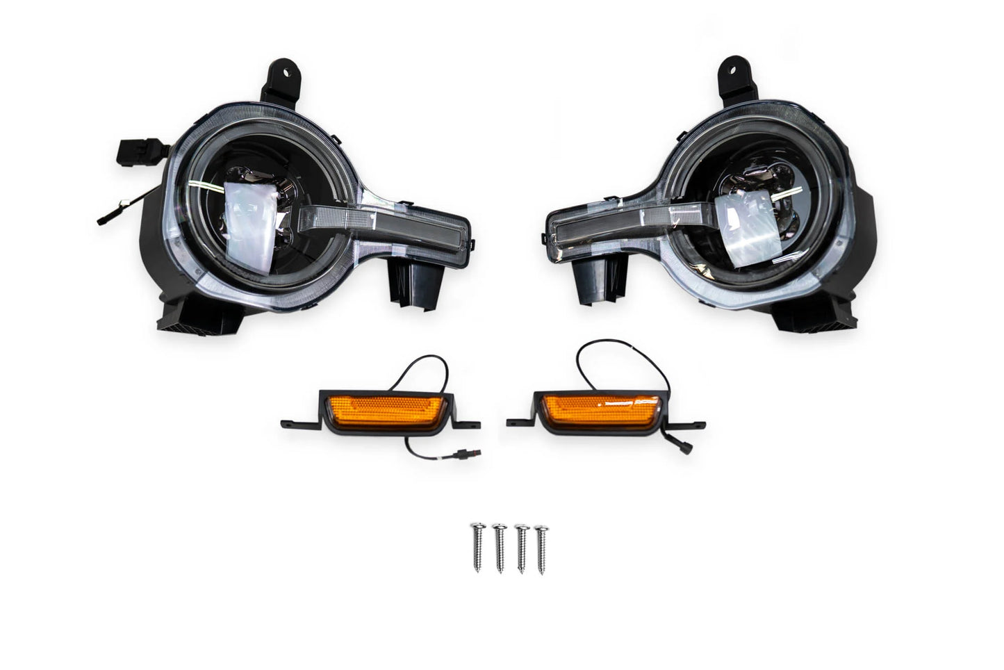 2021+ MY Ford Bronco Black Headlights (Fits All Trims)