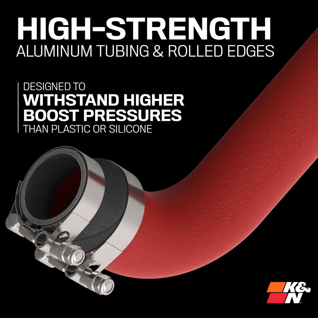 K&N Toyota GR Corolla/ GR Yaris L3 1.6L Charge Pipe Kit - Wrinkle Red
