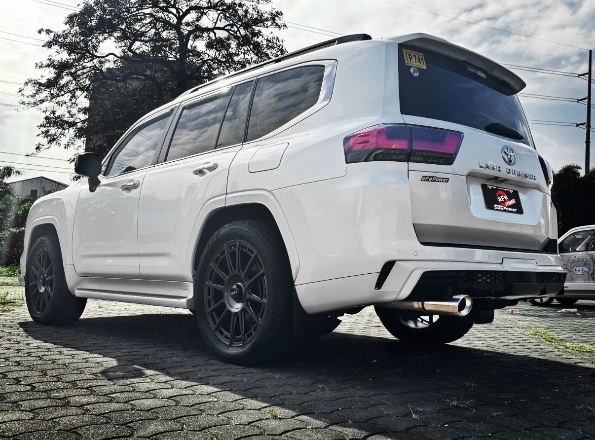 aFe POWER Vulcan Series 3 IN Stainless Steel Rear Exit Exhaust System with Polished Tip