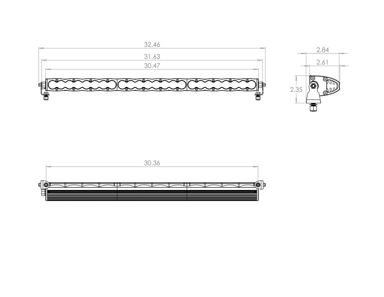 Baja Designs S8 Series Driving Combo Pattern LED Light bar - All Sizes 10-50"