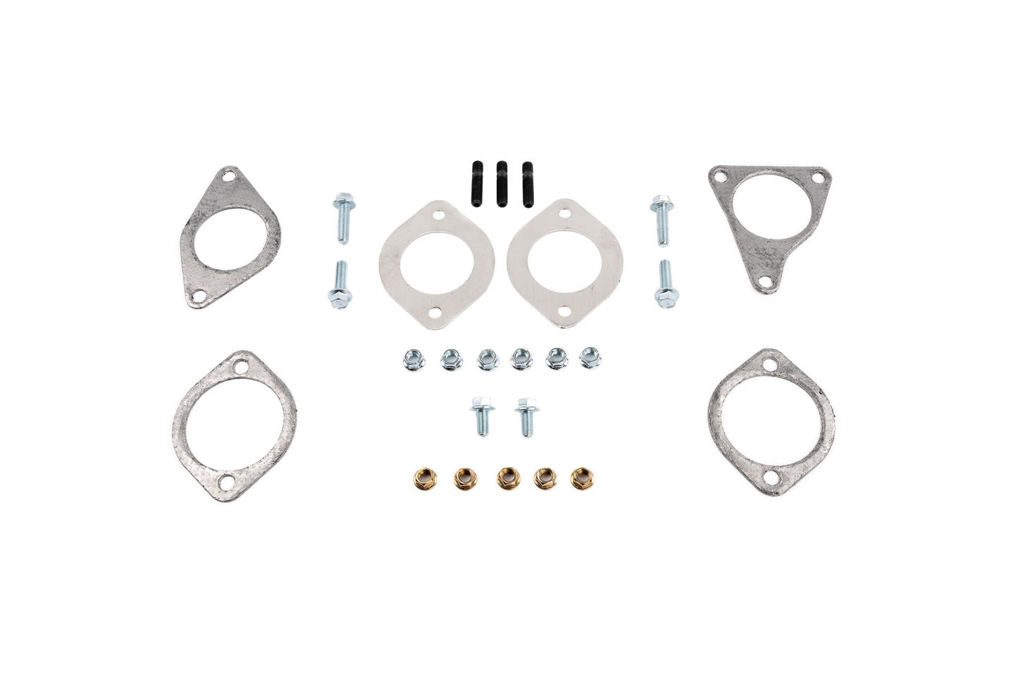 AMS Performance VR30DDTT Street Lower Downpipes installation hardware