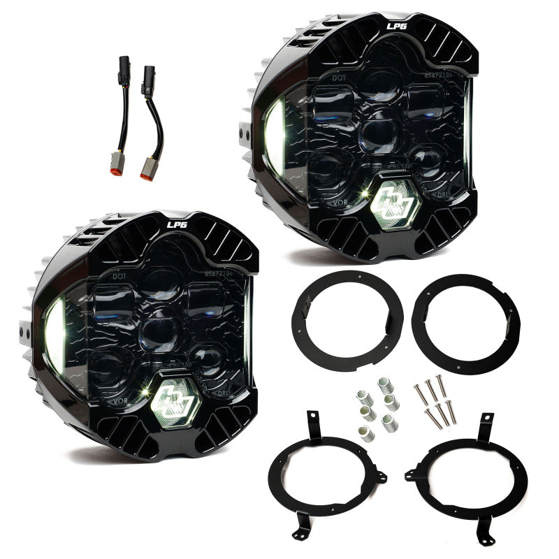Baja Designs 18-25 Jeep Wrangler JL / 20-25 Gladiator JT DOT LP6 LED Headlight Kit