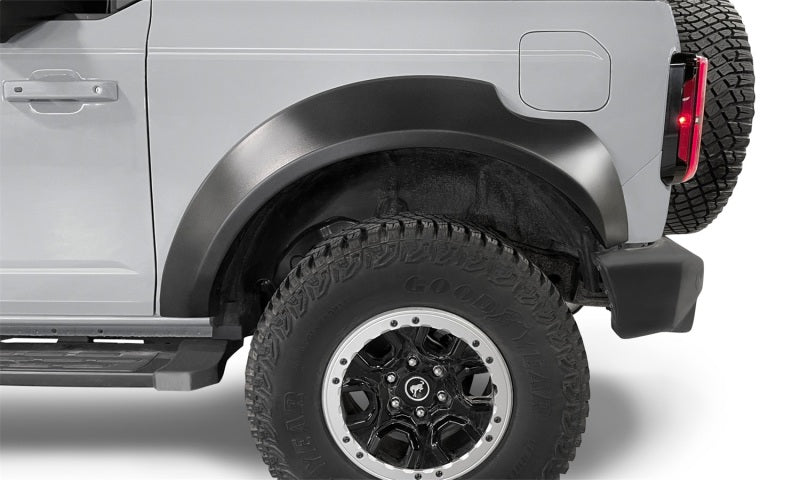 Bushwacker 2021+ Ford Bronco Extend-A-Flares 4pc - Black For 2 Door / 4 Door