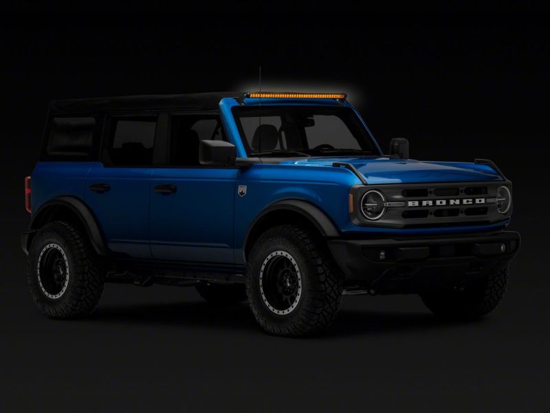 Raxiom Axial Series 40-Inch 240w White/Amber Combo LED Light Bar with Windshield Mounting Brackets For Ford Bronco/Bronco Raptor