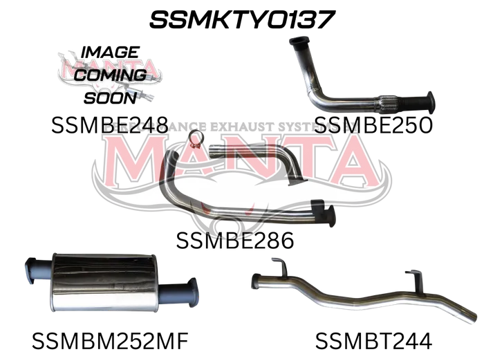 Manta Exhaust HJZ 75,78 Series 3IN Full Exhaust System
