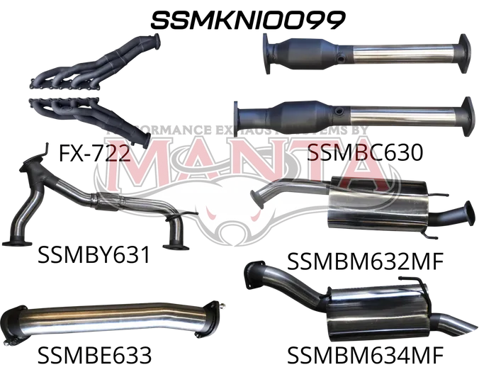 Manta Exhaust Y62 Nissan Patrol