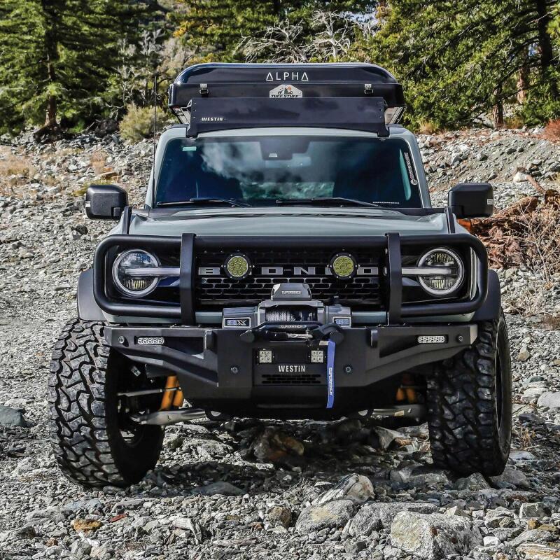 Westin Ford Bronco XTS Front Bumper Brush Guard for OEM Bumper - Tex Black