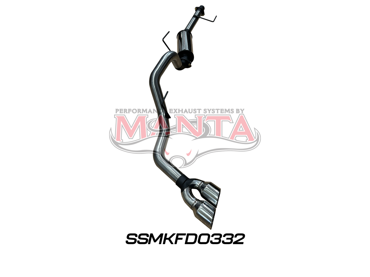 Ford F150 2023+ 3.5L V6 SWB & LWB 3in Catback With Chrome Side Exit Twin Tip