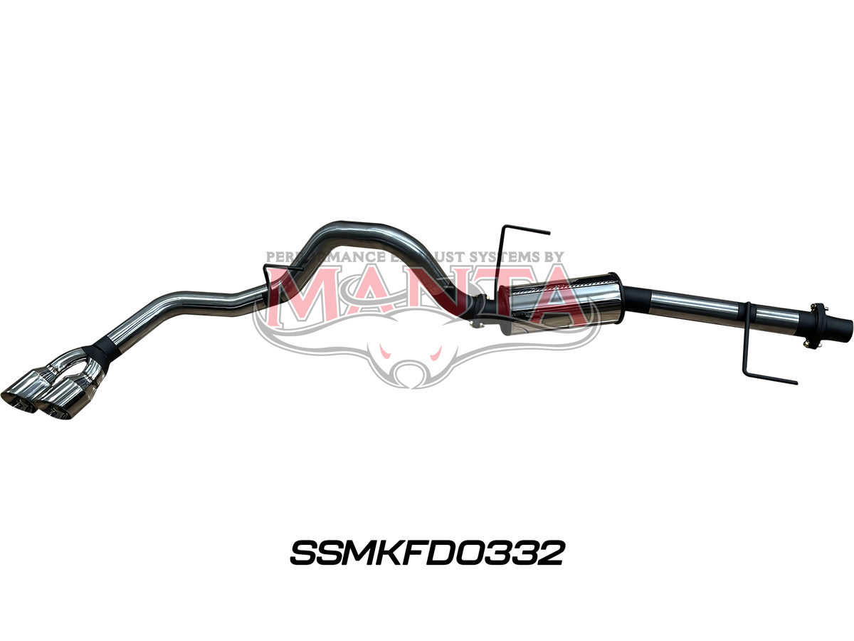 Ford F150 2023+ 3.5L V6 SWB & LWB 3in Catback With Chrome Side Exit Twin Tip