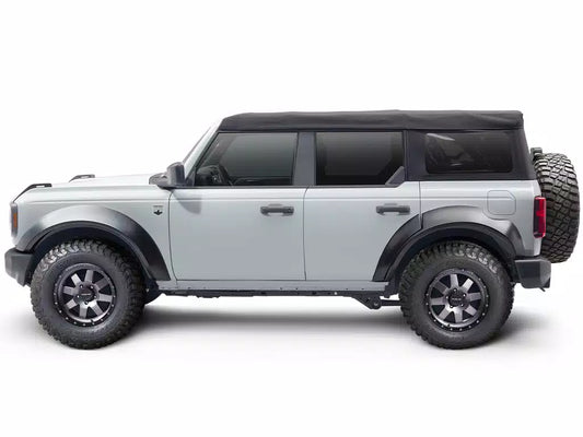 Bushwacker 2021+ Ford Bronco Extend-A-Flares 4pc - Black For 2 Door / 4 Door