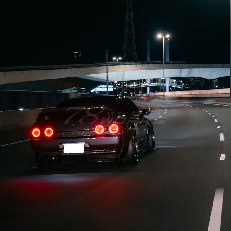 R32 Skyline GTS GT-R 2D Coupe Skylight/LED Tail Lights V2 Red Clear