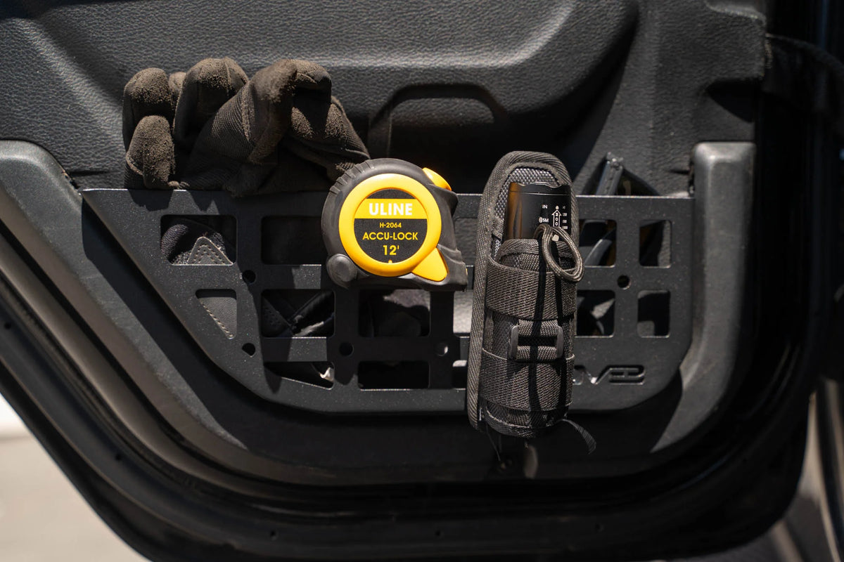 DV8 Offroad 2018-2026 Jeep Wrangler JL & 2020-2026 Gladiator JT Slim Rear Door Molle Pockets