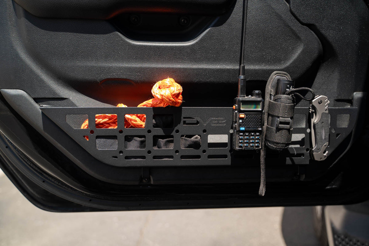 DV8 Offroad 2018-2026 Jeep Wrangler JL & 2020-2026 Gladiator JT Slim Front Door Molle Pockets