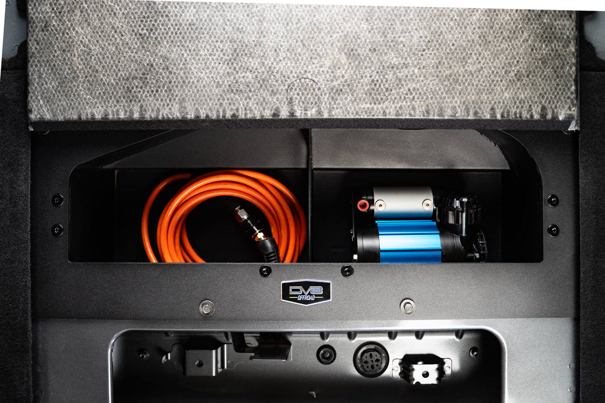 DV8 Offroad 2021-2026 Ford Bronco Air Compressor Mount & Storage Box
