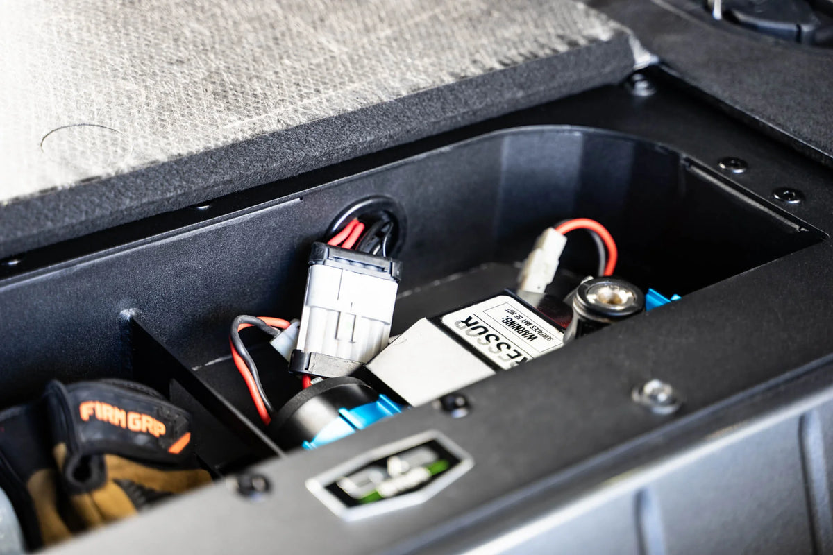 DV8 Offroad 2021-2026 Ford Bronco Air Compressor Mount & Storage Box