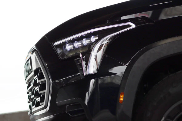 AlphaRex 22-25 Toyota Tundra NOVA-Series Headlights Alpha-Blk (White or Amber DRL)