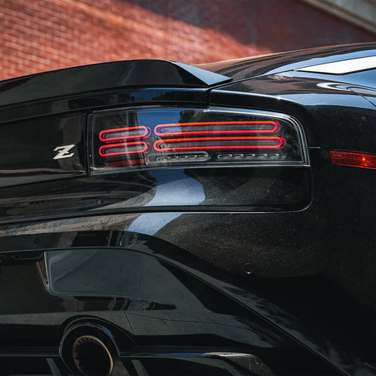 Nissan Z400 Z34 Quad-Loop/Twin-Loop Style Alpharex NOVA-Series Prismatic LED Tail Lights
