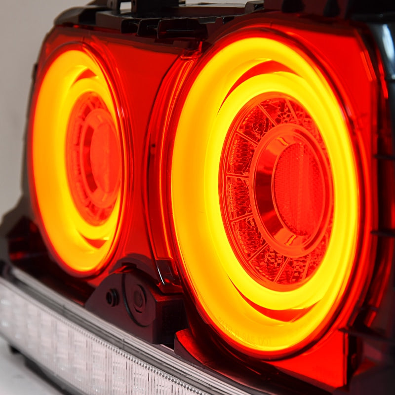 R34 Skyline 4D Sedan ENR34 ER34 HR34 Fiber LED taillights Red Clear