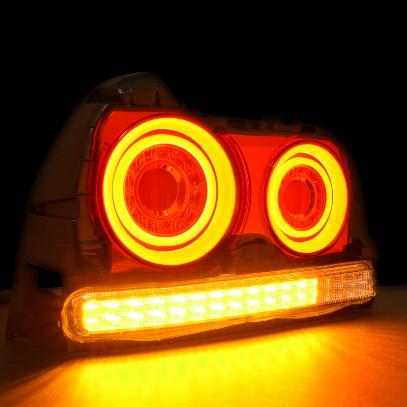 R34 Skyline 4D Sedan ENR34 ER34 HR34 Fiber LED taillights Red Clear