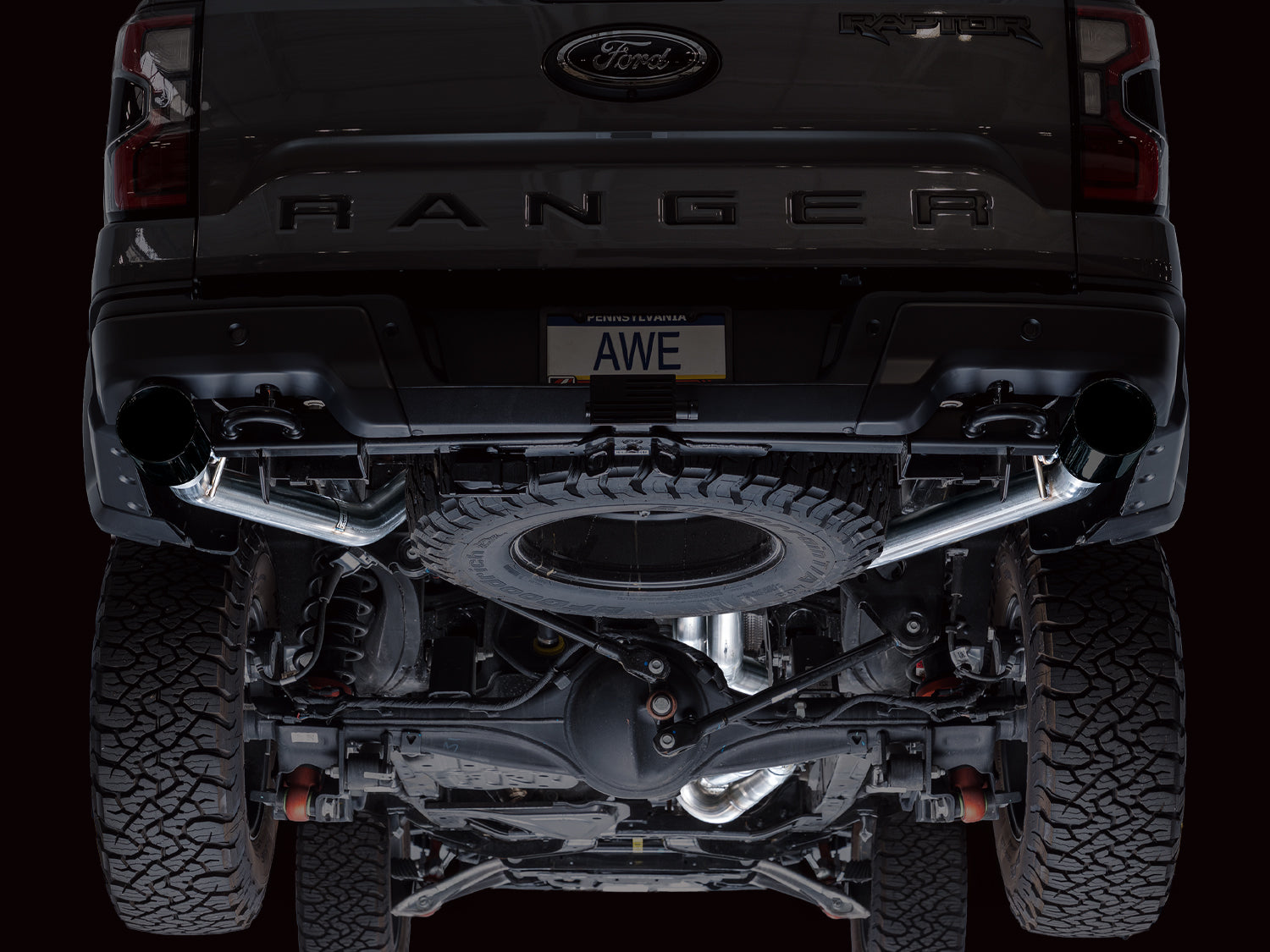 AWE SwitchPath Exhaust Ford Ranger Raptor Diamond Black