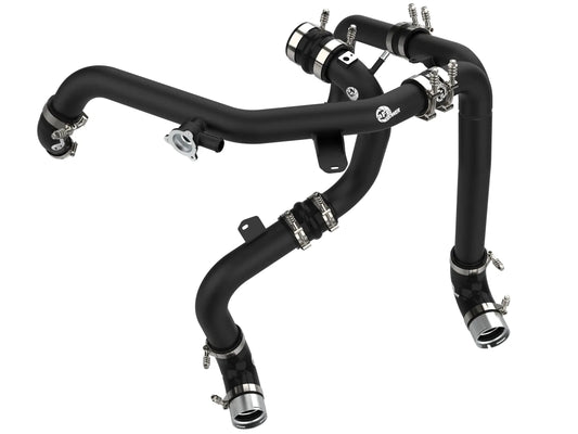 aFe 21-25 Ford Bronco V6-2.7Ltt BladeRunner Alum Hot & Cold Charge Pipe Kit - Black