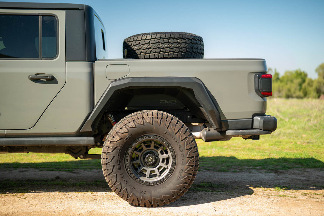 DV8 Offroad 2020-2025 Jeep Gladiator JT Adjustable In-Bed Spare Tire Carrier