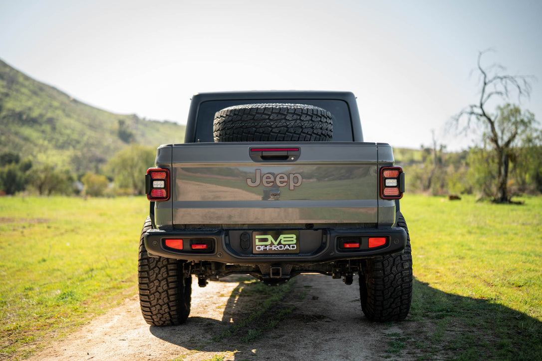 DV8 Offroad 2020-2025 Jeep Gladiator JT Adjustable In-Bed Spare Tire Carrier