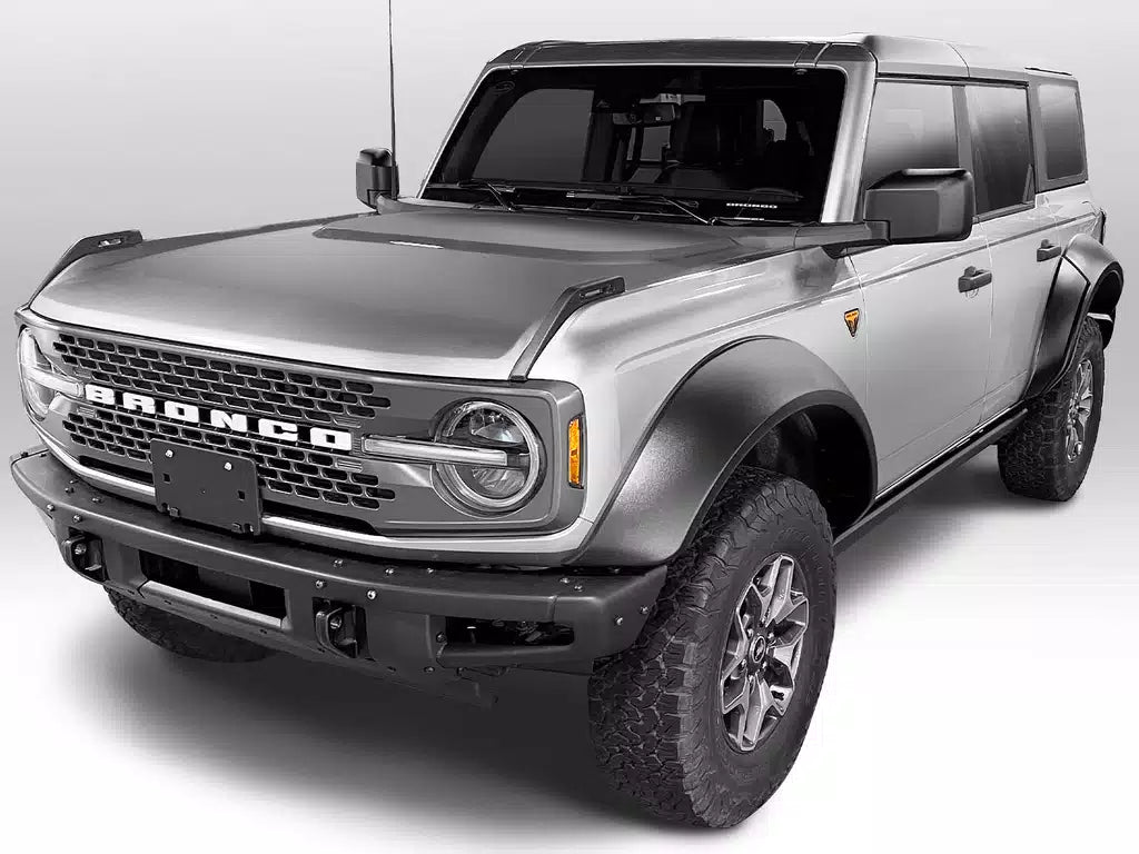 Bushwacker 2021+ Ford Bronco Extend-A-Flares 4pc - Black For 2 Door / 4 Door