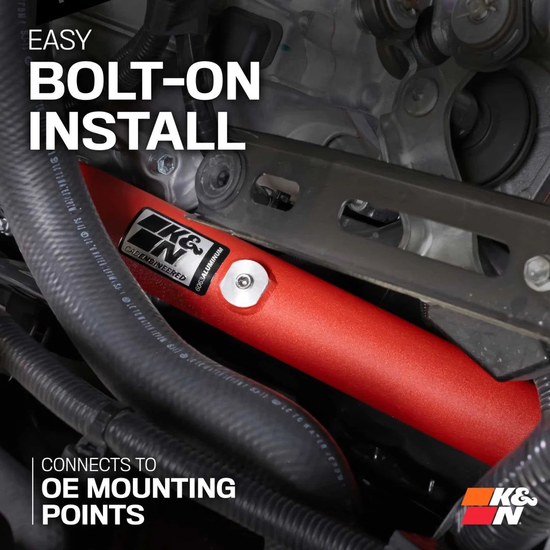 K&N Toyota GR Corolla/ GR Yaris L3 1.6L Charge Pipe Kit - Wrinkle Red
