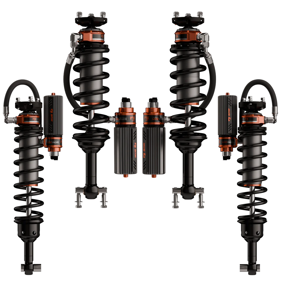 Fox 2021+ Ford Bronco 3.2 Factory Race Live Valve Coilover Kit (Connected Suspension)