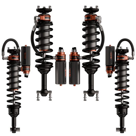 Fox 2021+ Ford Bronco 3.2 Factory Race Live Valve Coilover Kit (Connected Suspension)