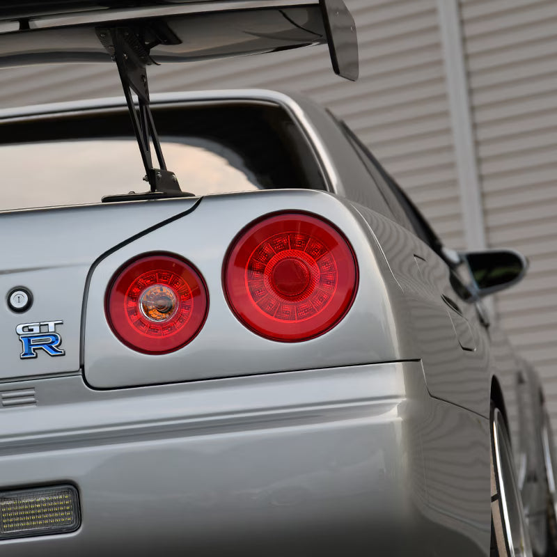 R34 Skyline GT GT-R 2D Coupe BNR ENR ER HR Skylight/LED taillights Red Clear