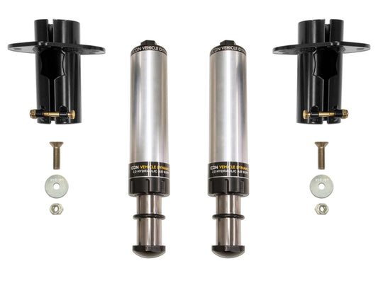 ICON 2020+ Jeep Gladiator JT / 2007+ Jeep Wrangler JK/JL Bolt On Front Hyd Bump Stop Kit