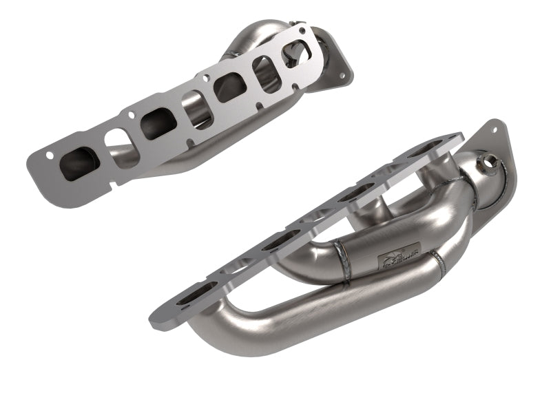 aFe Twisted Steel 2021+ Jeep Wrangler 392 JL 6.4L V8 Headers - Titanium Cerakote