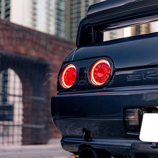 R32 Skyline GTS GT-R 2D Coupe Skylight/LED Tail Lights V2 Red Clear
