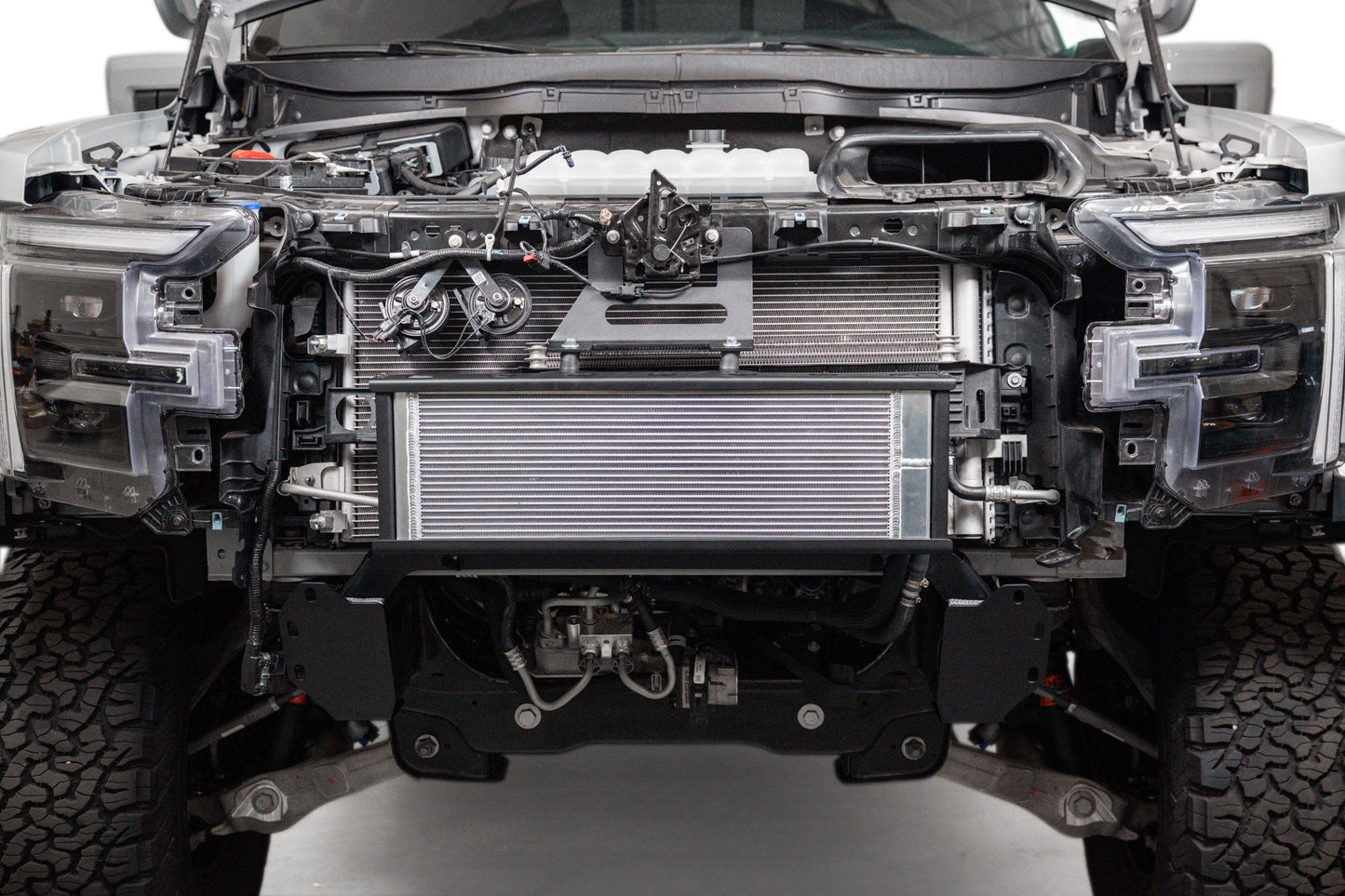 Raptor R High-Mount Heat Exchanger installed