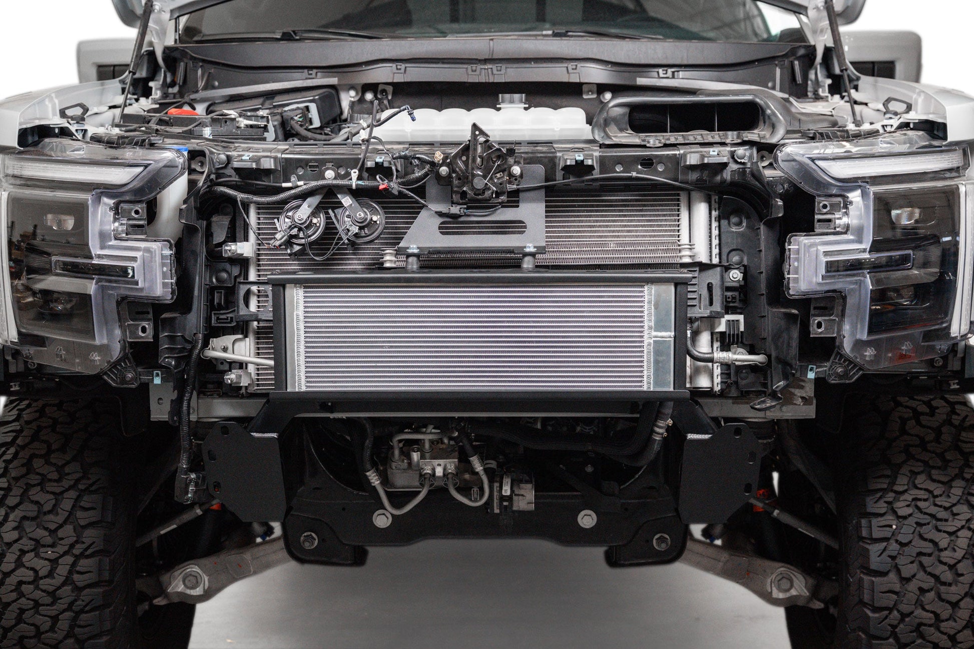 Raptor R High-Mount Heat Exchanger installed