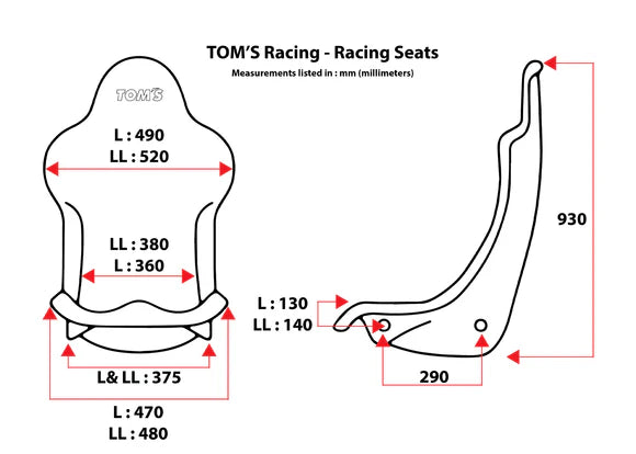 Toms Hertiage Racing Edition Seats