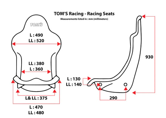 Toms Hertiage Racing Edition Seats