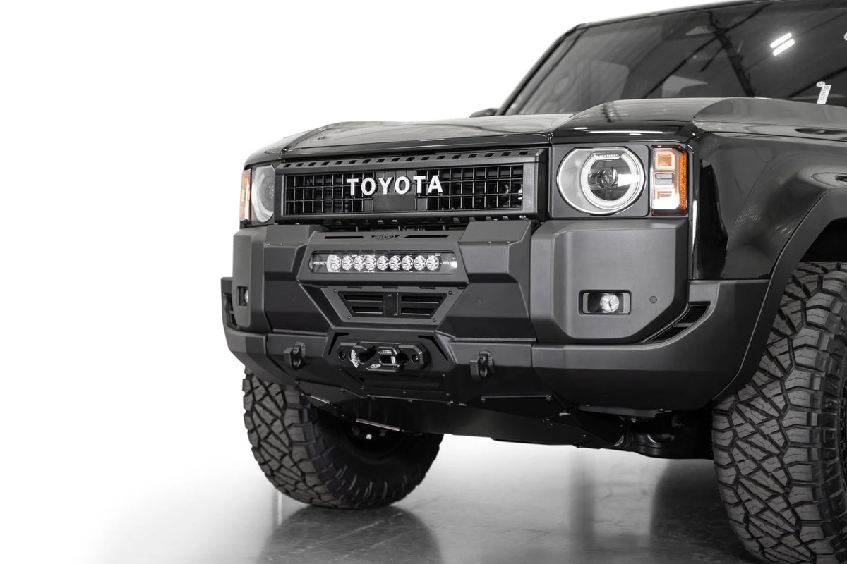 ADD Toyota Land Cruiser Prado LC250 Stealth Center Mount Winch Front Bumper