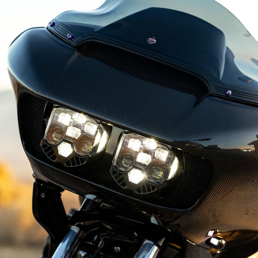 Baja Designs 15-24 Harley-Davidson Road Glide (Dual Light) DOT LP6 LED DRL Headlight Kit