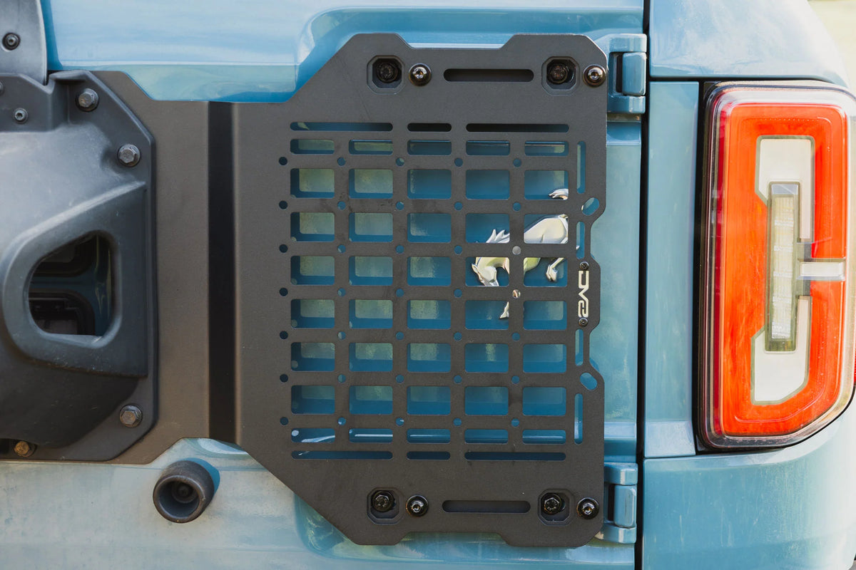 DV8 2021-2026 Ford Bronco Tailgate Reinforcement Molle Panel